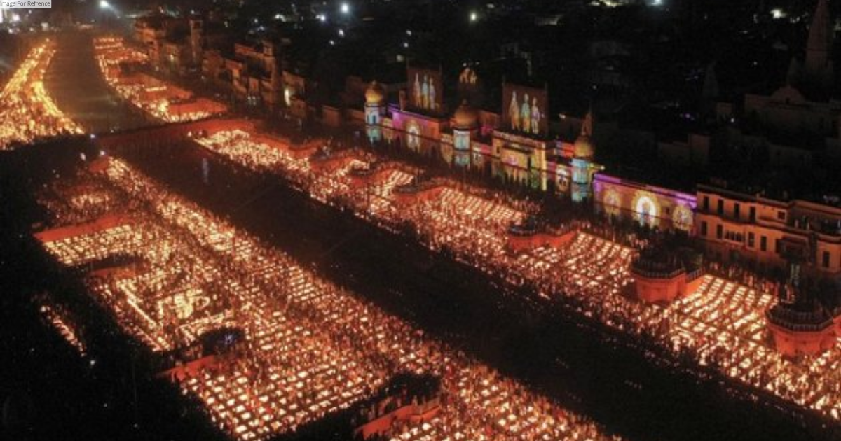 Ayodhya Diwali preparations: Volunteers put oil lamps at Ram ki Paidi for Deepotsav